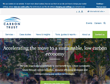 Tablet Screenshot of carbontrust.com